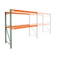 Global Industrial Teardrop Pallet Rack Add-On 48W X 42D X 144H 796611N